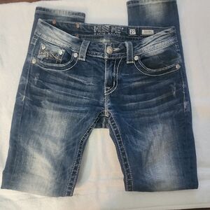 Miss Me Cuffed Skinny Jeans. Size: 27